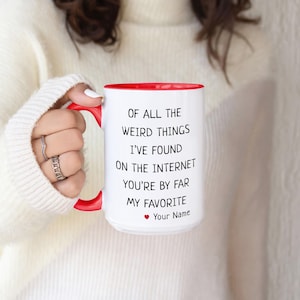 Lustige Partner-Tasse, seltsame Dinge, die ich im Internet gefunden habe