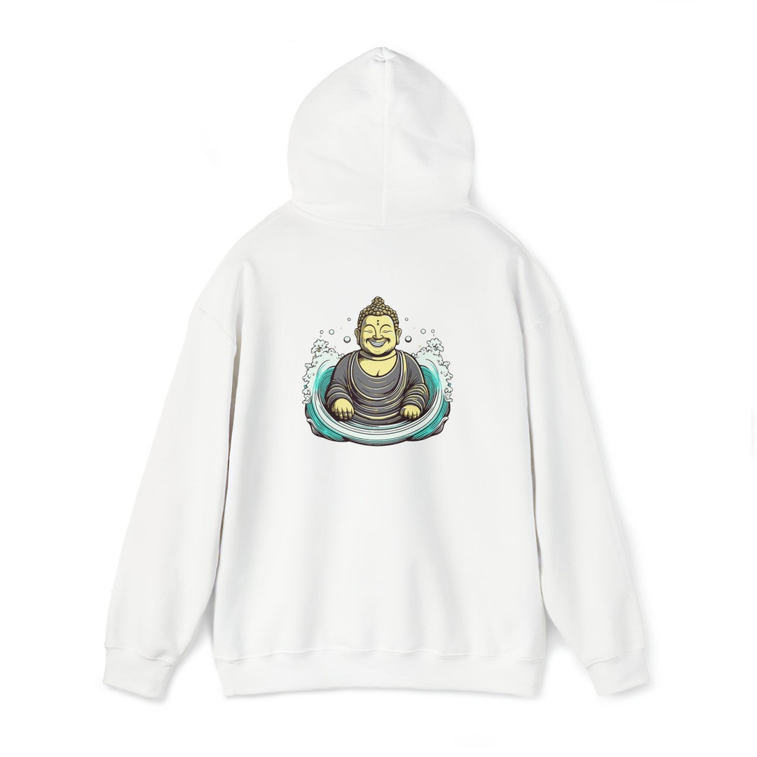 【YOUNGWALLJUNCTION】Water Buddha Hoodie Buddha on Water Hoodie Sweatshirt - Etsy