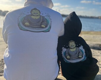 Buddha on Water Hoodie Sweatshirt - Etsy