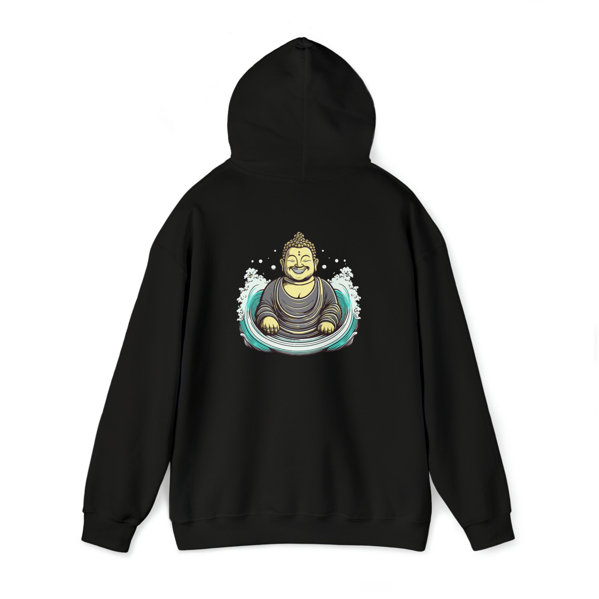 【YOUNGWALLJUNCTION】Water Buddha Hoodie Buddha on Water Hoodie Sweatshirt - Etsy