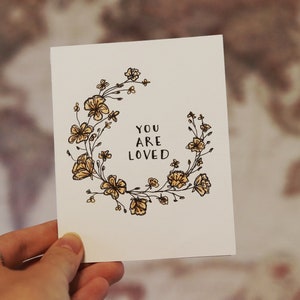 HANDGEMAAKTE ORIGIONELEN! - Minimalistische inktwenskaarten - 3x5 premium papierlijntekeningen met envelop -