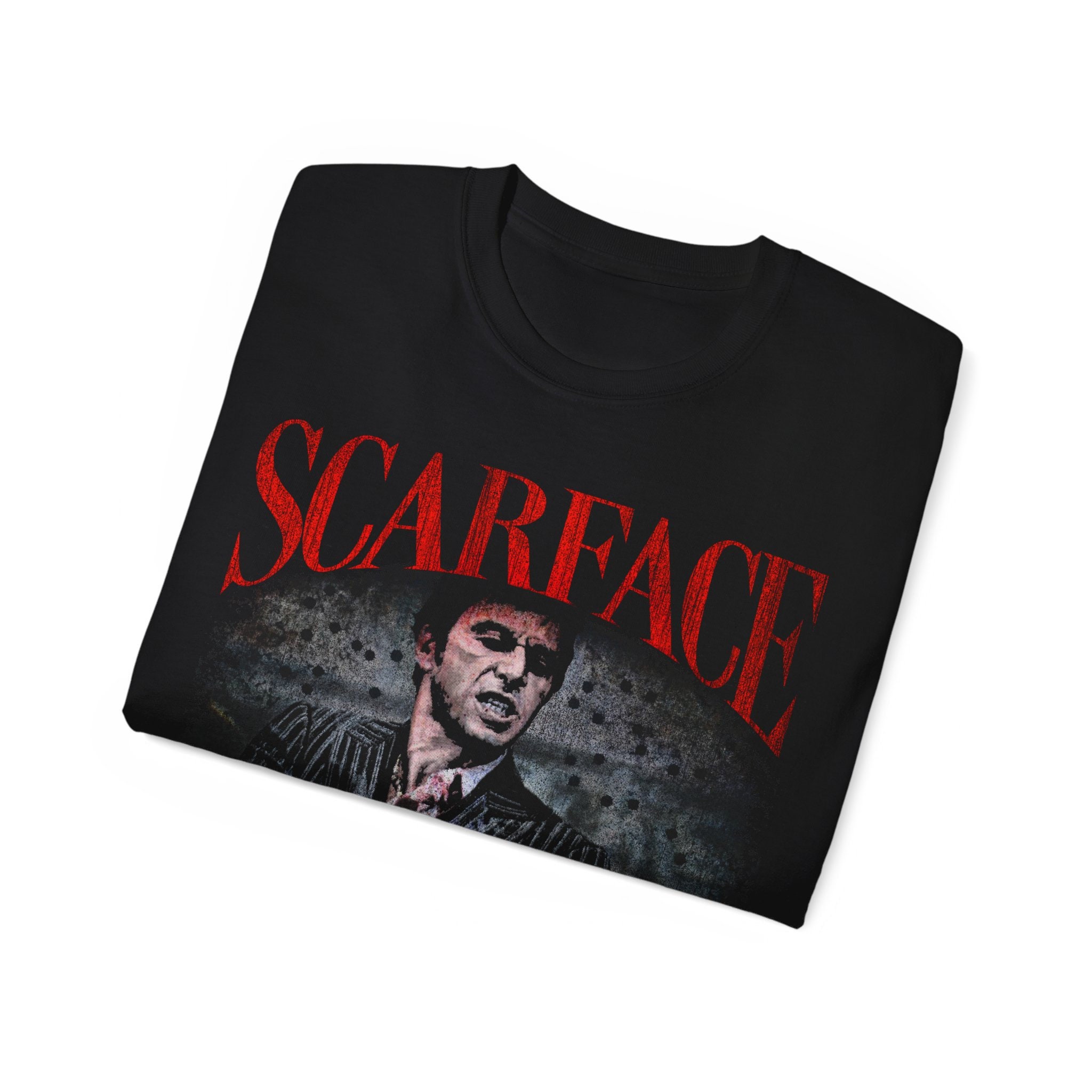 T-Shirt Scarface The World Is Yours Miami - Neuf Avec Étiquettes Heavy Cotton
