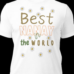 Best Nanay in the world t-shirt