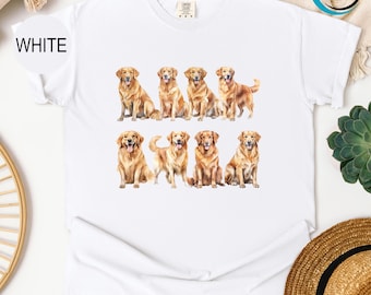 Comfort Colors Golden Retriever Shirt, Golden Retriever Shirt, Dog Lover Shirt, Dog Mom Shirt, Dog Shirt, Dog Owner Shirt