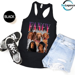 Custom Photo Tank Top, Custom Fathers Day Tank Top, Custom Bootleg Tank Top, Custom Dog Bootleg Tank Top, Custom Birthday Bootleg Tank Top