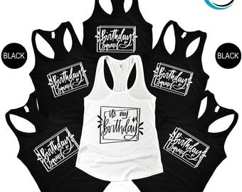 It's My Birthday Tank Top, Birthday Squad Tank Top, Birthday Party Tank Top, Birthday Crew Tank Top, Birthday Group Tank Tops