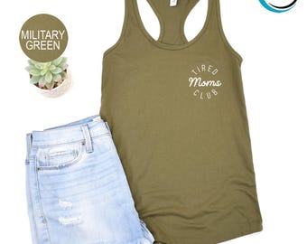 Tired Moms Club Women Tank Top, Mom Life Tank Top, Mother’s Day Tank Top, Mom Appreciation Tank Top, Funny Mom Tank Top, Gift For Mama