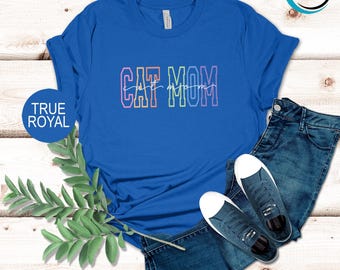 Cat Mom T-shirt, Cat Lover Shirt, Pet Owner T Shirt, Vintage Cat Mom Shirt, Cat Mama Shirt, Shirt Gift for Mom, Cute Cat Shirt, Cat Mom Tee