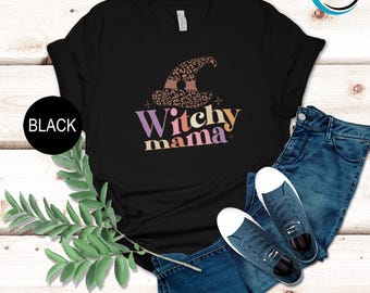 Halloween Mom Shirt, Witchy Mama Shirt, Witches Shirt, Halloween Shirt, Witchy Mama Halloween Shirt, Witch Clothing, Mama Shirt