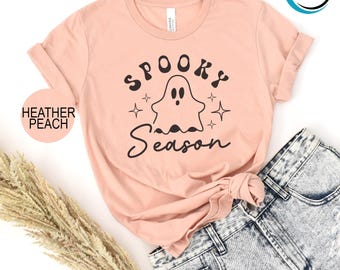 Spooky Season Ghost Shirt, Halloween Spooky Shirt, Halloween Shirt, Ghost Shirt, Retro Halloween Shirt, Cute Fall Shirt, Cozy Season Shirt