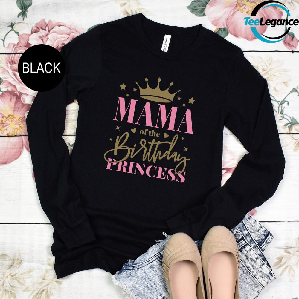 Family Birthday Princess Long Sleeve, Customized Birthday Long Sleeve, Birthday Party Long Sleeve, Princess Birthday Long Sleeve Amitytees