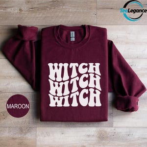 Witch Sweatshirt, Halloween Hoodie, Spooky Sweatshirt, Funny Halloween Hoodie, Halloween Party Sweatshirt, Matching Halloween Sweatshirt