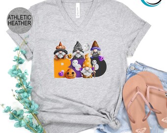 Boo V-Neck Shirt, Halloween Boo V-Neck Shirt, Pumpkin Season V-Neck Shirt, Funny Ghost V-Neck, Halloween V-Neck, Halloween Party V-Neck