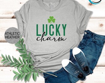 Lucky Charm Shirt, Shamrock Lucky Shirt, Lucky Four Leaf Clover Shirt, St. Patrick's Lucky Shirt, Lucky Day Shirt, Lucky Mama Shirt
