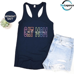 Women Tank Top for Cat Mom, Cat Lover Tank Top, Pet Owner Tank Top, Vintage Cat Mom Tank Top, Cat Mama Tank Top, Cat Mom Women Tank Top