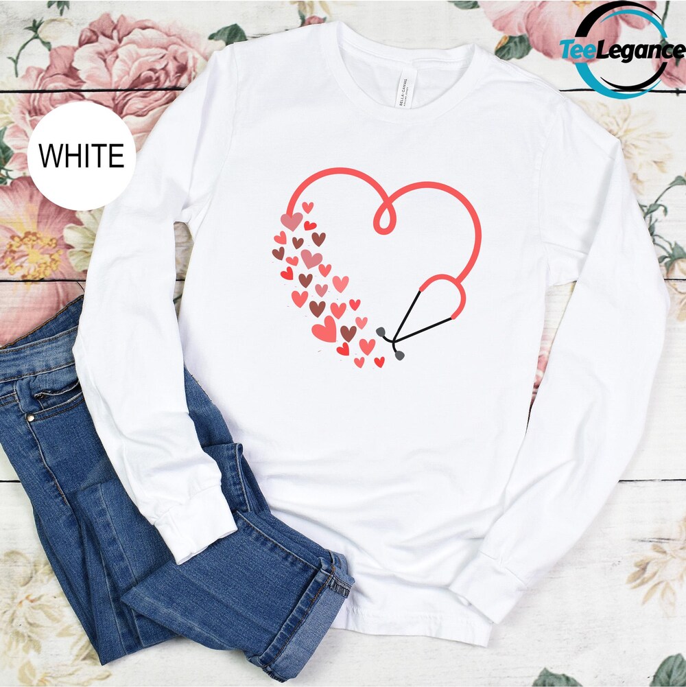 Nurse Long Sleeve, Nurse Appreciation Long Sleeve, Nurse Life Long Sleeve, Nursing Student Long Sleeve, Valentines Day Nurse Long Sleeve Aurateestyle