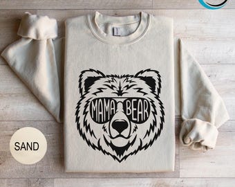 Cute Mama Bear Sweatshirt, Mama Bear Sweatshirt, Mama Hoodie, New Mom Sweatshirt, Mom Life Hoodie, Mom Sweatshirt, Mothers Day Sweater