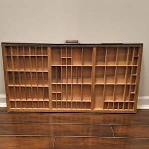 Hamilton Printer's Tray, Typeset Drawer, Letterpress Drawer, Trinket Shell, Shadowbox