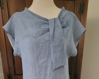 Recycled Blue Linen size small