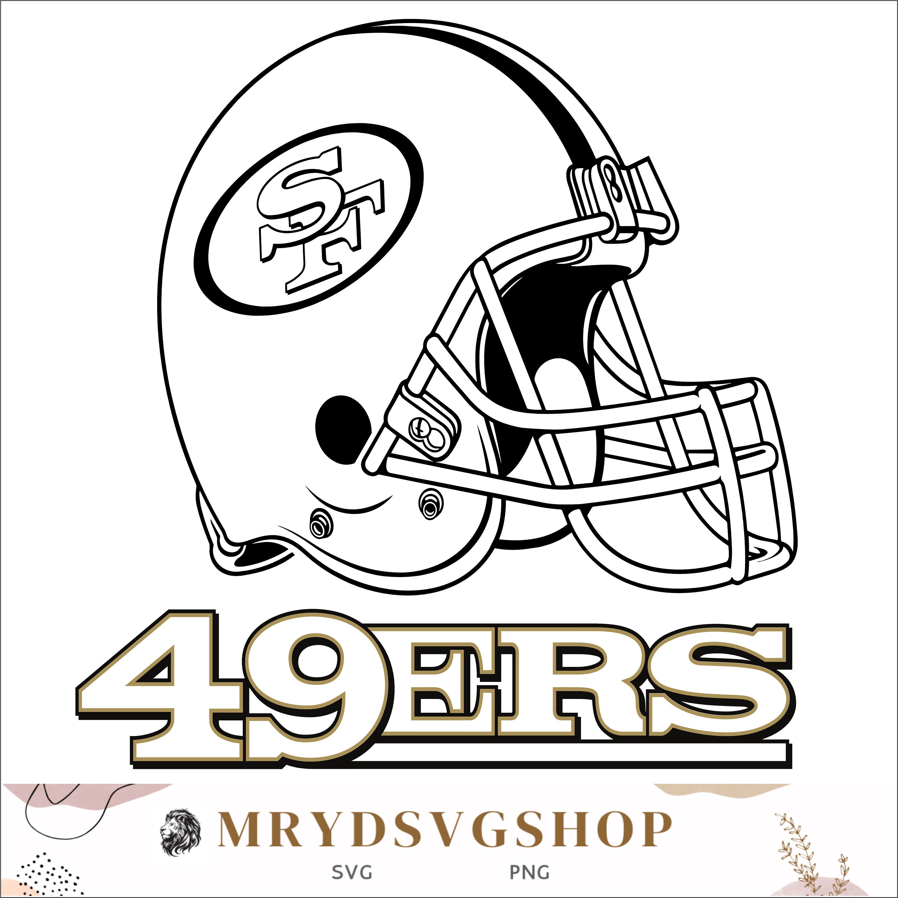 Nfl Logos Coloring Pages 49ers - Il Fullxfull.5770319761 5d25 