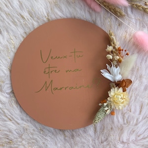 Godmother special request dried flowers baby wood terracotta
