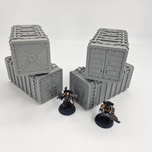 Grimdark Shipping Crates– Perfect for WTC, Wargaming & More!