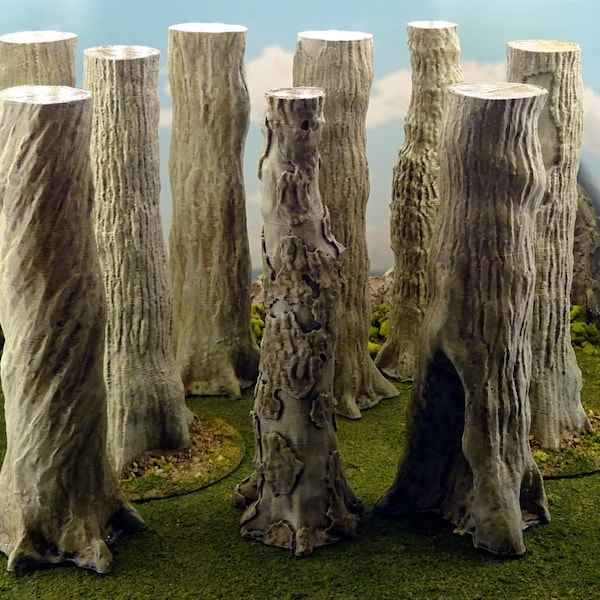 9 Tree Forest Set - Tree Terrain - Warhammer40k Tree- Age of Sigmar- Legion Tree - Dungeons and Dragons Tree - Wargame Scatter Terrain