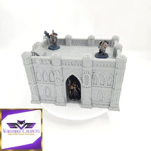 Gothic 40k Scifi Ruins - Small Building 28mm - Tabletop Wargaming Terrain - 3D Printed Terrain - Modular Ruins -  Kill Team Tabletop Scenery