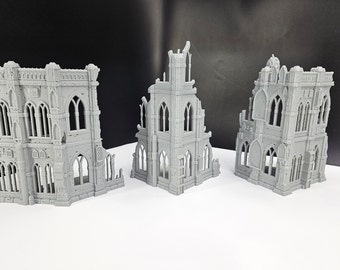 3D Printed Gothic Sci-Fi Ruins: 28mm Wargame Terrain