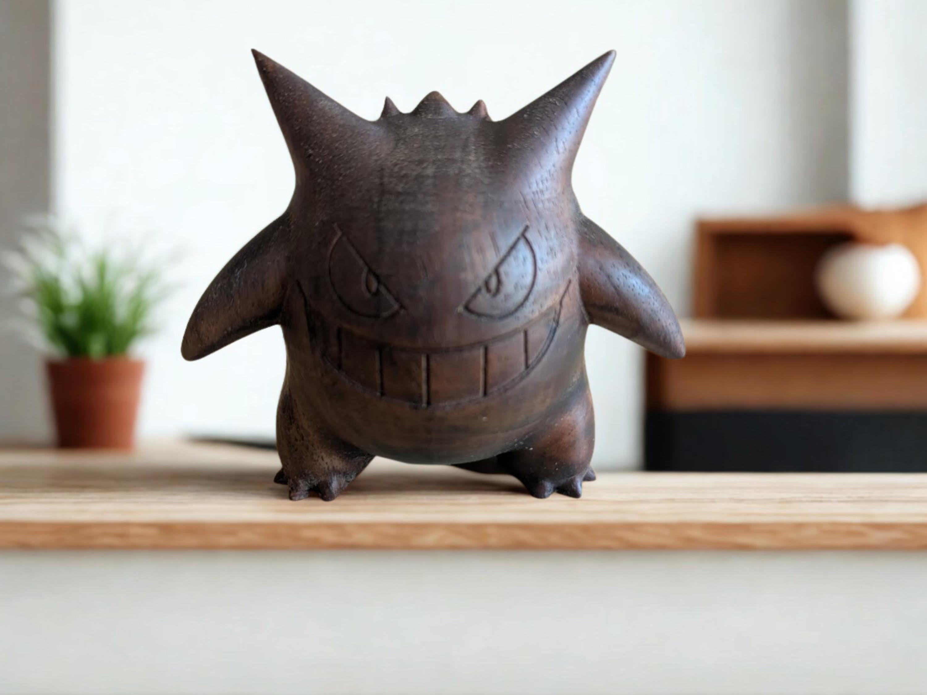 Wooden Gengar - Etsy
