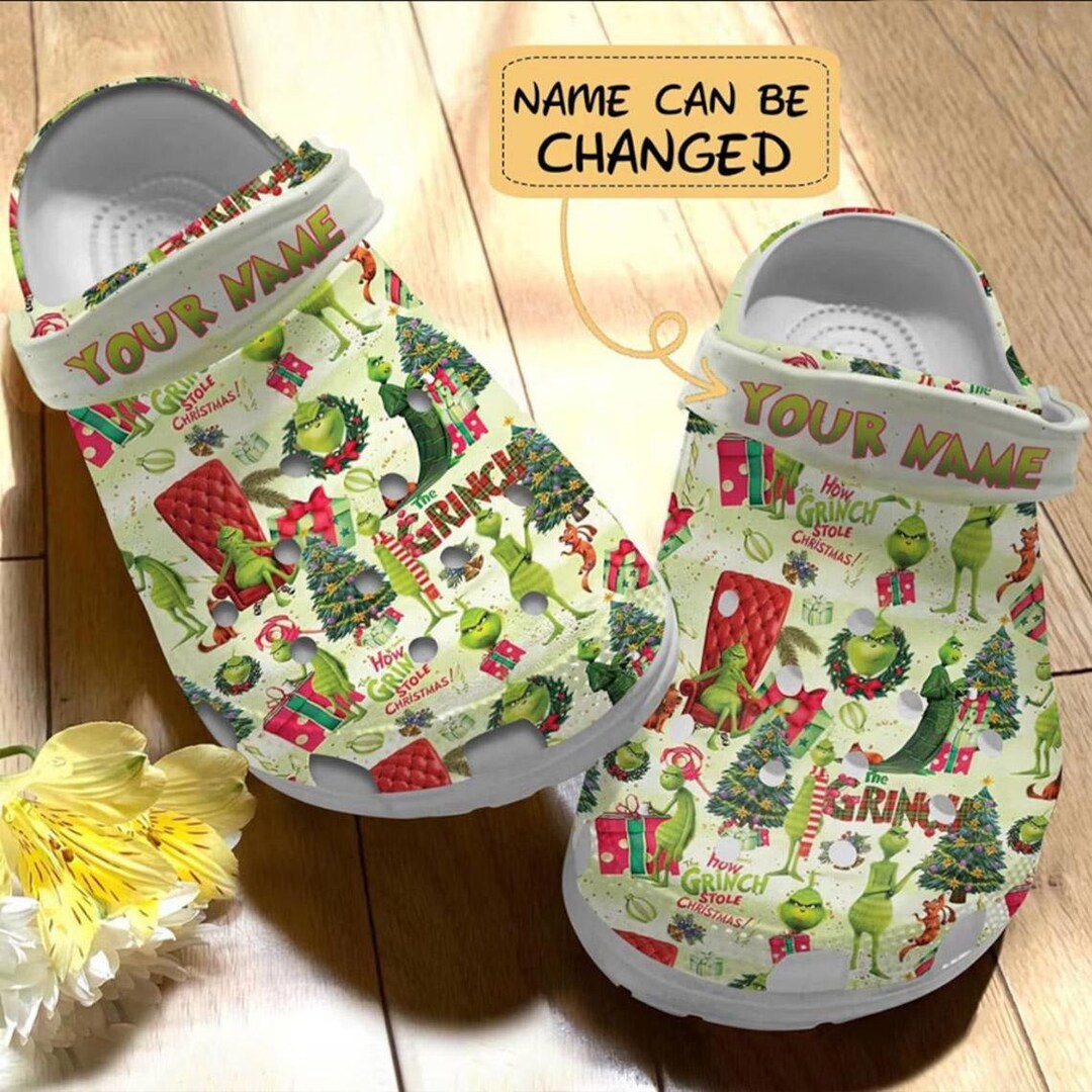 Grinch Clogs Grinch Clogs Grinch Christmas Clogs Grinch Clogs for - Etsy