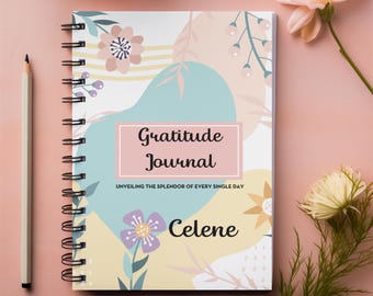 Gratitude Journal - Floral Hardcover, Daily Reflection