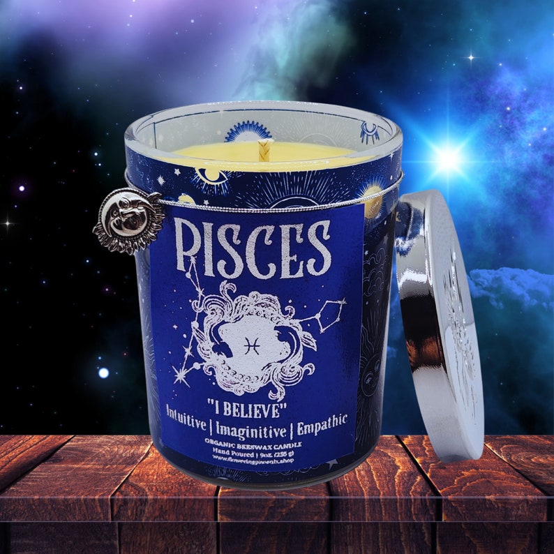 Choose Scent Pisces Zodiac Gift Astrology Themed Organic Luxury Beeswax