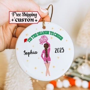 Custom Gift Idea Cheerleading, Personalized Cheer Ornament, Gift for Cheerleader, Look-a-Like sports, Christmas Gift for Teen Girl 2024
