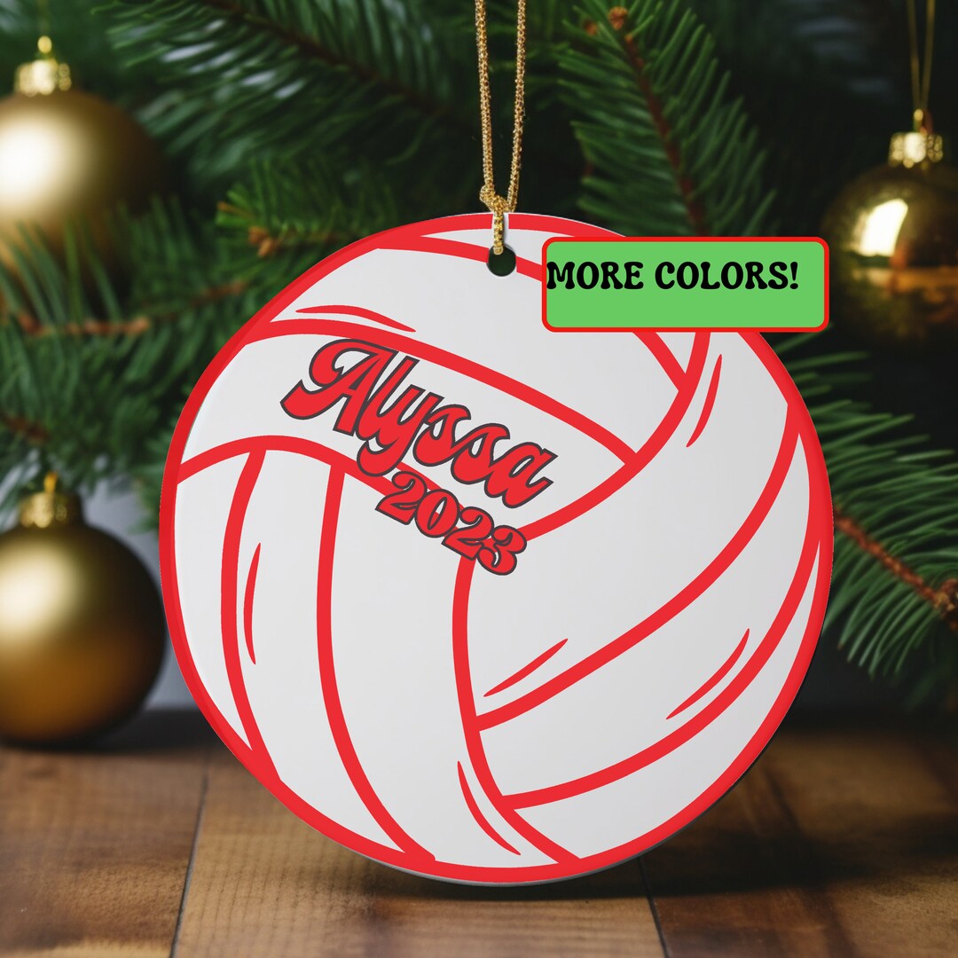 Customized Volleyball Player Ornament Christmas Volleyball Etsy