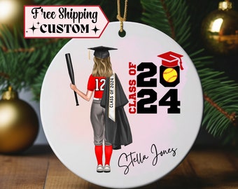 Custom Senior Softball Gift, Graduation Gift for Softball player, Class of 2024, softball senior day, personalized end-of-season senior gift
