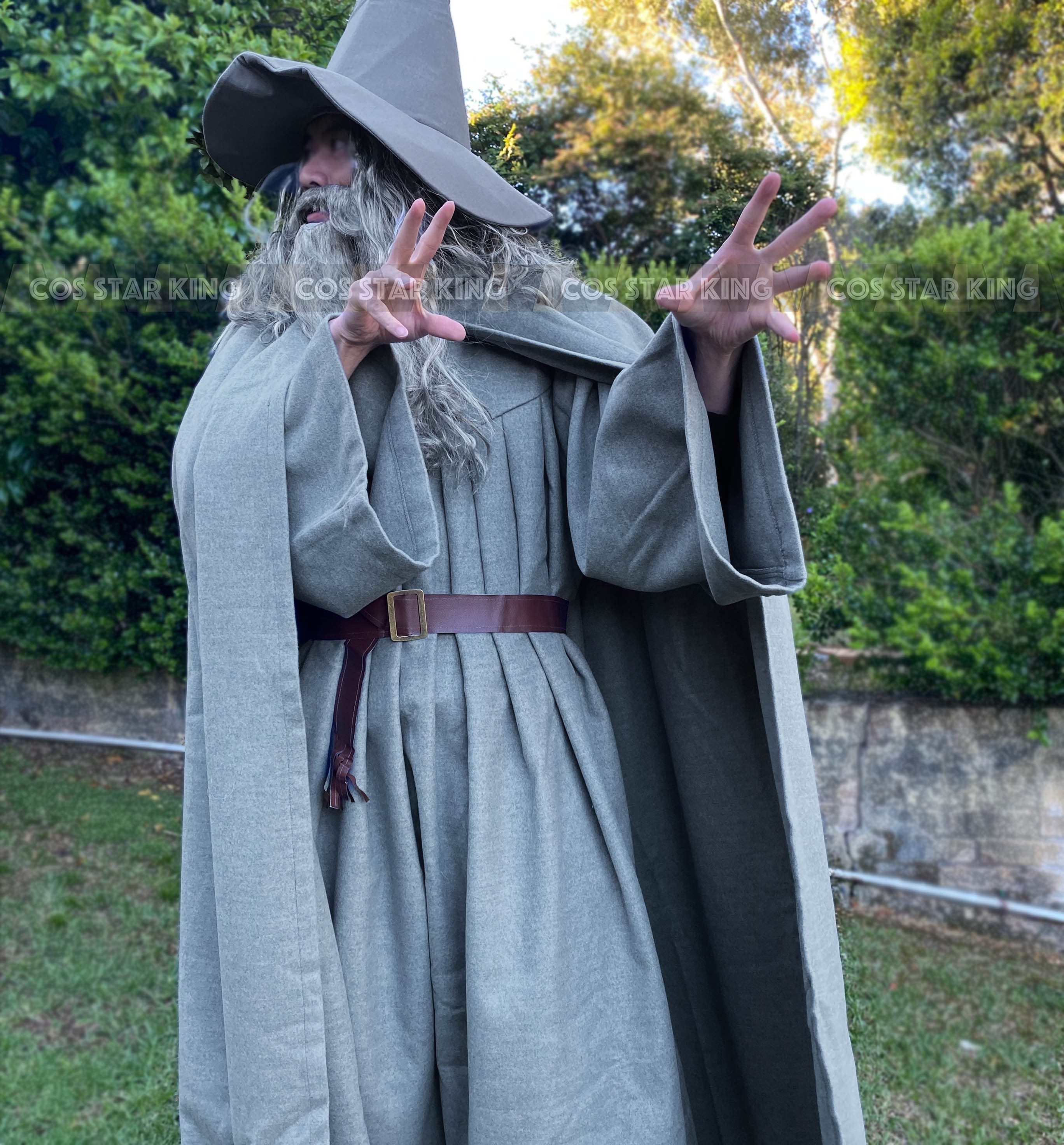 Gray Gandalf Cosplay Wool Costume Outfit The Lord Of The Rings 