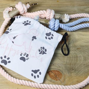 Hand-dyed Light Pink Cotton Rope Dog Leash: Durable & Eco-friendly - Etsy