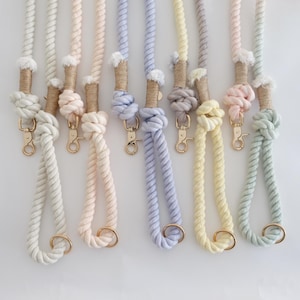 Hand-Dyed Cotton Rope Dog Leash: Sorbet Wedding Colors, Medium/Large Dogs
