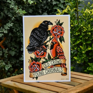 Traditional Tattoo Print Old Crows Young Cardinals Alexisonfire