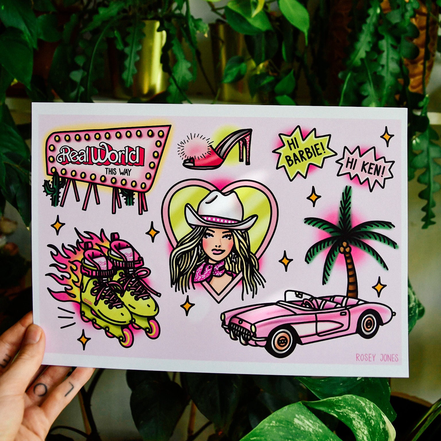 Barbie tattoo stickers hotsell