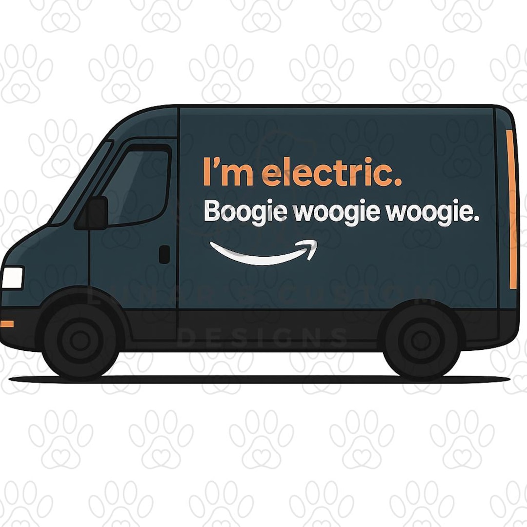 Electric Delivery Van Clipart - "i'm Electric Boogie Woogie Woogie" PNG ...