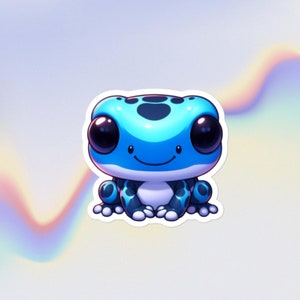 Blue Poison Frog Vinyl Sticker
