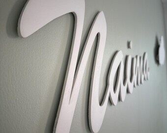 Custom Wood Name Sign: Nursery Wall Decor