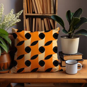 Retro Houndstooth Pillow - Modern Pillow - Contemporary Modern Pillow - Retro Throw Pillow - Midcentury Modern Throw Pillow