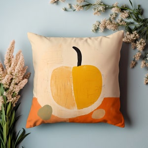 Almofada de outono de abóbora - Decoração de design de outono - Almofada de sofá de outono - Almofada de abóbora - Almofada de sofá de outono
