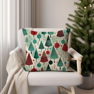 Christmas Tree Pillow - Festive Christmas Couch Pillow