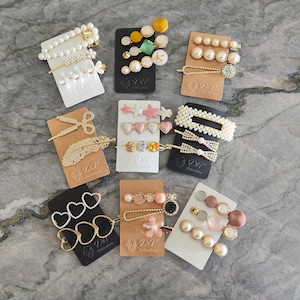 Cute Hair Barrettes Set, Resin Hair Clips, Hair Barrettes Set, Pearl Hair Clips, Hair Accessories, Hair Clips