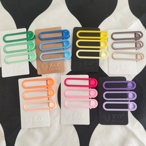 3 Pieces Gradient Color Hair Clips | Pop Neon Hair Clips | Hair accessories for women