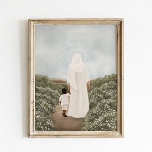 Jesus Christ Artwork | Jesus Christ Fine Art Print | LDS Artwork | I Will Walk With Christ | Boy